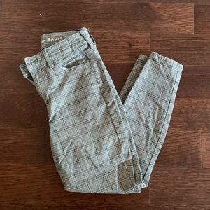 American Eagle Plaid Jeggings Size 2
